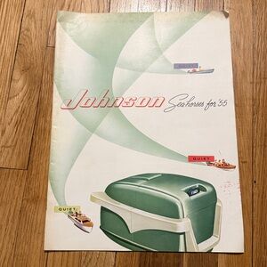 1955 JOHNSON SEA-HORSE OUTBOARD MOTOR BROCHURE